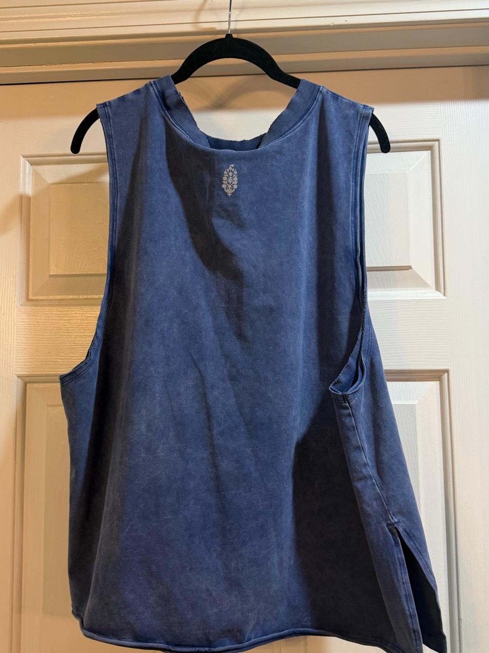 Free People Set Mineral Wash Blue Sleeveless top & harem pants both size mediums